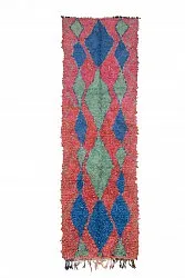 Marokkansk berber tæppe Boucherouite 330 x 100 cm