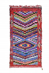 Marokkansk berber tæppe Boucherouite 250 x 130 cm
