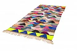 Marokkansk berber tæppe Boucherouite 135 x 290 cm