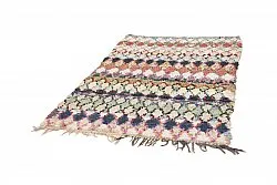Marokkansk berber tæppe Boucherouite 210 x 140 cm