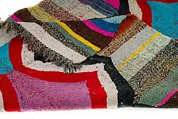 Marokkansk berber tæppe Boucherouite 130 x 260 cm