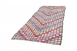 Marokkansk berber tæppe Boucherouite 275 x 125 cm