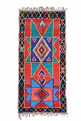 Marokkansk berber tæppe Boucherouite 280 x 125 cm
