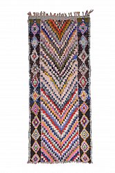 Marokkansk berber tæppe Boucherouite 290 x 120 cm