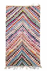 Marokkansk berber tæppe Boucherouite 245 x 140 cm