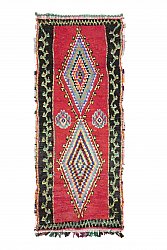 Marokkansk berber tæppe Boucherouite 325 x 135 cm