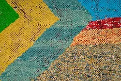 Marokkansk berber tæppe Boucherouite 125 x 230 cm