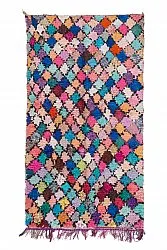Marokkansk berber tæppe Boucherouite 255 x 135 cm