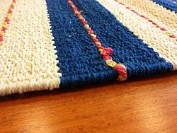 Kludetæppe - Alva (blå)