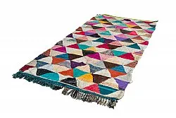 Marokkansk berber tæppe Boucherouite 130 x 280 cm