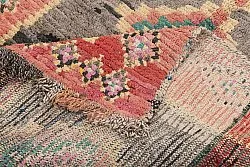 Marokkansk berber tæppe Boucherouite 225 x 105 cm