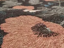 Rundt tæppe - Poppy (sort)