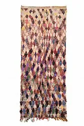 Marokkansk berber tæppe Boucherouite 295 x 120 cm