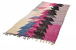 Marokkansk berber tæppe Boucherouite 125 x 290 cm