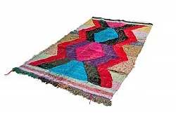 Marokkansk berber tæppe Boucherouite 125 x 235 cm