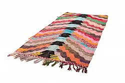 Marokkansk berber tæppe Boucherouite 125 x 250 cm