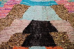 Marokkansk berber tæppe Boucherouite 125 x 250 cm