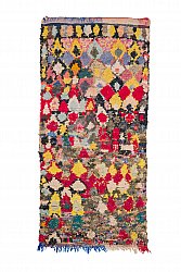 Marokkansk berber tæppe Boucherouite 250 x 115 cm