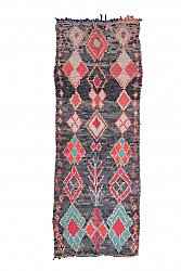 Marokkansk berber tæppe Boucherouite 310 x 115 cm