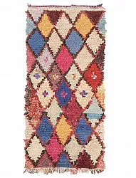 Marokkansk berber tæppe Boucherouite 210 x 95 cm