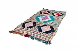 Marokkansk berber tæppe Boucherouite 140 x 255 cm