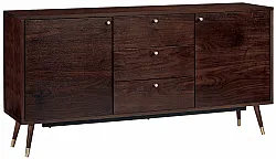 TV-bord / Kommode - Prime (valnød/messing)