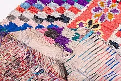 Marokkansk berber tæppe Boucherouite 270 x 110 cm