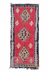 Marokkansk berber tæppe Boucherouite 325 x 145 cm