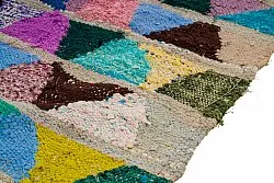 Marokkansk berber tæppe Boucherouite 125 x 255 cm