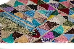 Marokkansk berber tæppe Boucherouite 125 x 255 cm