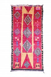 Marokkansk berber tæppe Boucherouite 295 x 145 cm