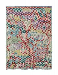 Orientalsk Tæppe - Vegi Kelim Hand Woven - 211 x 288 cm