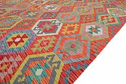 Orientalsk Tæppe - Vegi Kelim Hand Woven - 203 x 296 cm