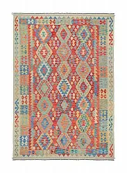 Orientalsk Tæppe - Vegi Kelim Hand Woven - 202 x 294 cm
