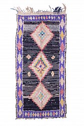 Marokkansk berber tæppe Boucherouite 265 x 120 cm