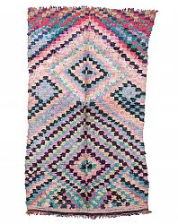 Marokkansk berber tæppe Boucherouite 240 x 140 cm