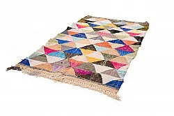 Marokkansk berber tæppe Boucherouite 135 x 230 cm
