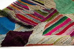 Marokkansk berber tæppe Boucherouite 140 x 255 cm