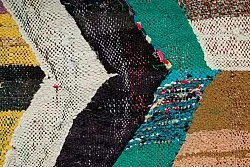 Marokkansk berber tæppe Boucherouite 135 x 245 cm