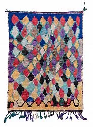 Marokkansk berber tæppe Boucherouite 185 x 135 cm
