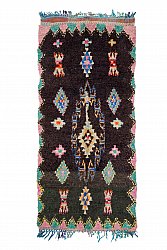 Marokkansk berber tæppe Boucherouite 270 x 120 cm