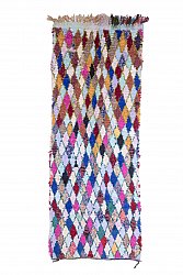 Marokkansk berber tæppe Boucherouite 280 x 105 cm
