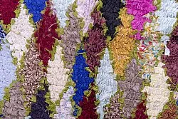 Marokkansk berber tæppe Boucherouite 280 x 105 cm