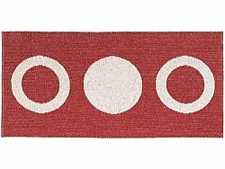 Plasttæpper - Horredstæppet Circle (rød)