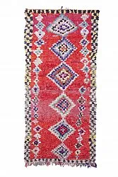 Marokkansk berber tæppe Boucherouite 220 x 125 cm