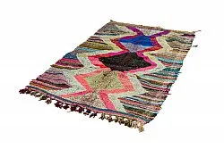 Marokkansk berber tæppe Boucherouite 125 x 225 cm