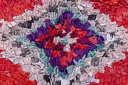 Marokkansk berber tæppe Boucherouite 220 x 125 cm