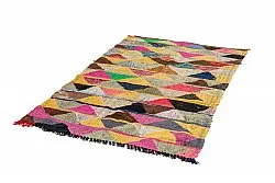 Marokkansk berber tæppe Boucherouite 140 x 230 cm