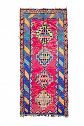 Marokkansk berber tæppe Boucherouite 280 x 130 cm