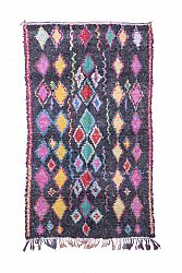 Marokkansk berber tæppe Boucherouite 240 x 135 cm